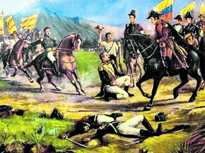 Celebraciones en Colombia por La Batalla de Boyacá. 